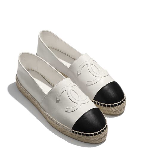 chanel espadrilles black and white|where to buy chanel espadrilles.